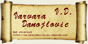 Varvara Danojlović vizit kartica